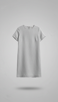 Minimalist Linen Dress Silver Mist